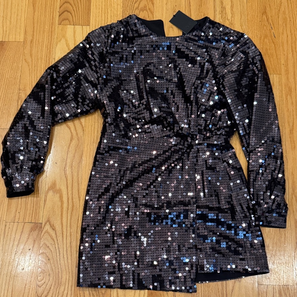 NBD Black Sequin Dress